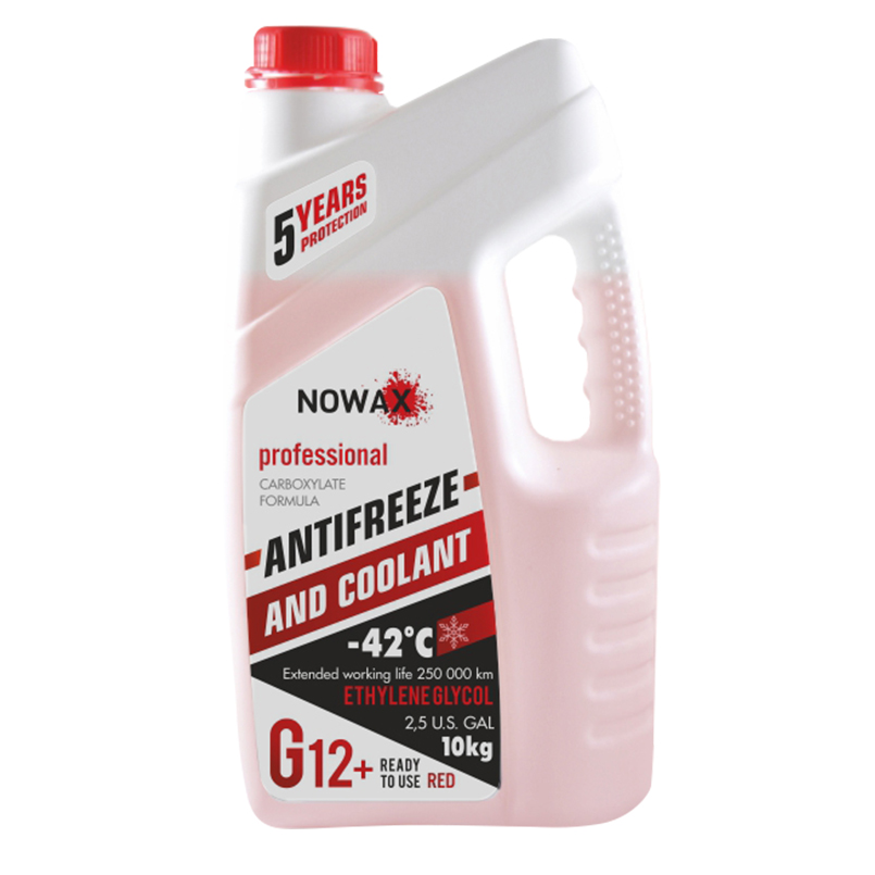 Антифриз NOWAX RED G12+, червоний 10кг